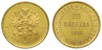 20 marek 1913/S, Helsinki, złoto 6.45 g, wyśmien