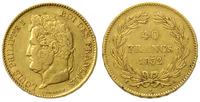 40 franków 1832/A, Paryż, złoto 12.82 g, wybito 