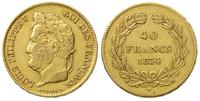 40 franków 1834/A, Paryż, złoto 12.81 g, Fr. 557