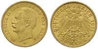 20 marek 1911/G, Karlsruhe, złoto 7.95 g, J. 192
