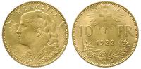 10 franków 1922, złoto 3.22 g, piękne