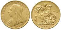 funt 1897, Melbourne, złoto 7.97 g