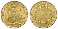 20 franków 1876/A, Paryż, złoto 6.45, piękne