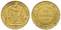 20 franków 1878/A, Paryż, złoto 6.43 g