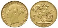 funt 1886/M, Melbourne, złoto 7.94 g