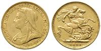funt 1895/M, Melbourne, złoto 7.97 g