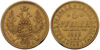 5 rubli 1853, Petersburg, złoto 6.38 g