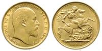 funt 1902/M, Melbourne, złoto 7.99 g, bardzo ład
