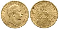 20 marek 1910/J, Hamburg, złoto 7.95 g, J. 253