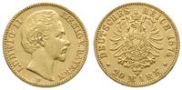 20 marek 1874/D, München, złoto 7.92 g, J. 197