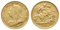 1/2 funta 1893, Londyn, złoto 3.97 g