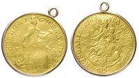 dukat 1865/K-B, Kremnica, złoto 3.76 g, w oprawi