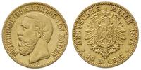 10 marek 1876 / G, Karlsruhe, złoto 3.91 g, Jaeg