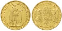 10 koron 1897, Kremnica, złoto 3.38 g