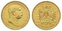 10 koron 1908, złoto 3.39 g