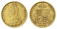 1/2 funta 1890, złoto 3.93 g