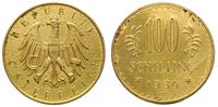 100 szylingów 1934, złoto 22.49 g, czyszczone
