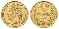 20 franków 1841/A, Paryż, złoto 6.40 g