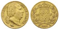 20 franków 1819/A, Paryż, złoto 6.39 g