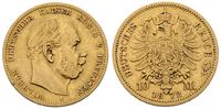 10 marek 1872 / A, Berlin, złoto 3.93 g, Jaeger 
