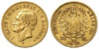 20 marek 1873 / E, Drezno, złoto 7.93 g, Jaeger 