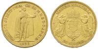 20 koron 1893 / KB, Kremnica, złoto 6.76 g, Frie
