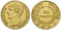 40 franków AN12 (1803-04) / A, Paryż, złoto 12.8