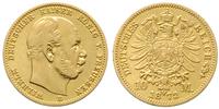 10 marek 1872/B, Hanower, złoto 3.89 g, Jaeger 2