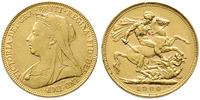 1 funt 1900, Londyn, złoto 7.97 g