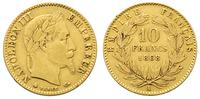 10 franków 1868/A, Paryż, złoto 3.20 g