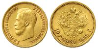 10 rubli 1899/FZ, Petersburg, złoto 8.60 g, pięk