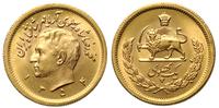 1 pahlavi SH 1354 (1975), złoto 8.14 g, piękne