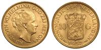10 guldenów 1932, złoto 6.72 g, piękne