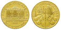 500 szylingów 1989, złoto 7.78 g, piękne