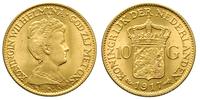 10 guldenów 1917, złoto 6.73 g, piękne