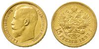 15 rubli 1897/AG, Petersburg, złoto 12.82 g, mon