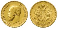 10 rubli 1903/AP, Petersburg, złoto 8.58 g