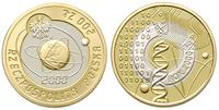 200 złotych 2000, Warszawa, Rok 2001, złoto i sr