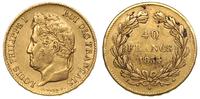 40 franków 1834/A, Paryż, złoto 12.91 g