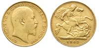 1/2 funta 1902, złoto 3.95 g