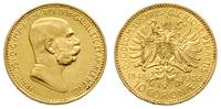 10 koron 1908, 60-lecie panowania, złoto 3.37 g,