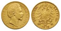 20 marek 1873/D, Monachium, złoto 7.90 g, Jaeger