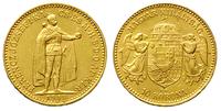 10 koron 1910 / KB, Kremnica, złoto 3.39 g, Frie