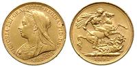 funt 1895, Londyn, złoto 7,97 g, Fr. 396
