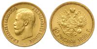 10 rubli 1899/EB, Petersburg, złoto 8,61 g, Kaza