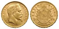 20 franków 1866/A, Paryż, złoto 6.40 g, Friedber