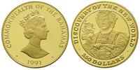 250 dolarów 1991, Kolumb, złoto ''916'' 47.55 g,