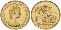 5 funtów 1984, złoto "916" 39.89 g, piękne