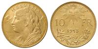 10 franków 1913/B, Berno, złoto 3.22 g, Fr. 504