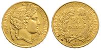 20 franków 1851/A, Paryż, złoto 6,38 g, Friedber